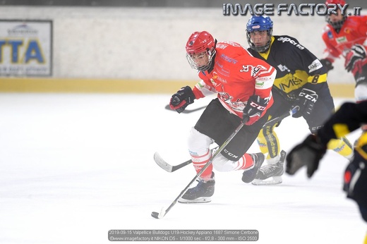 2019-09-15 Valpellice Bulldogs U19-Hockey Appiano 1687 Simone Cerbone